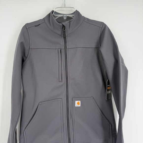 Carhartt Jacket Womens Size S Gray Rugged Flex Peak Bonded Fleece Scrub NWT - Picture 5 of 12